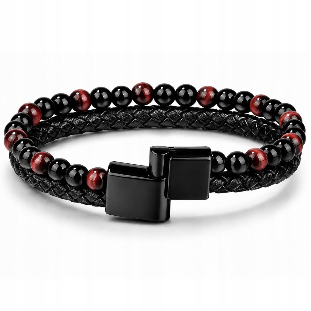 Men' Braided Bracelet Elegant Tiger Eye Beads Bracelet