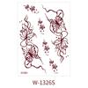 Red Mehndi Stickers Henna Tattoo Stickers Water Transfer Decals Red Henna Tattoo Decals  Girls