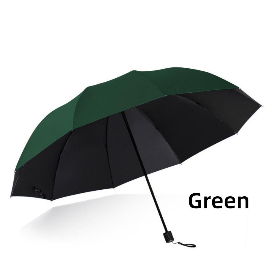 

Ветрозащитный прочный зонт-наоборот для мужчин, 10 спиц, складной, с безопасной светоотражающей полосой, зонты от дождя и солнца