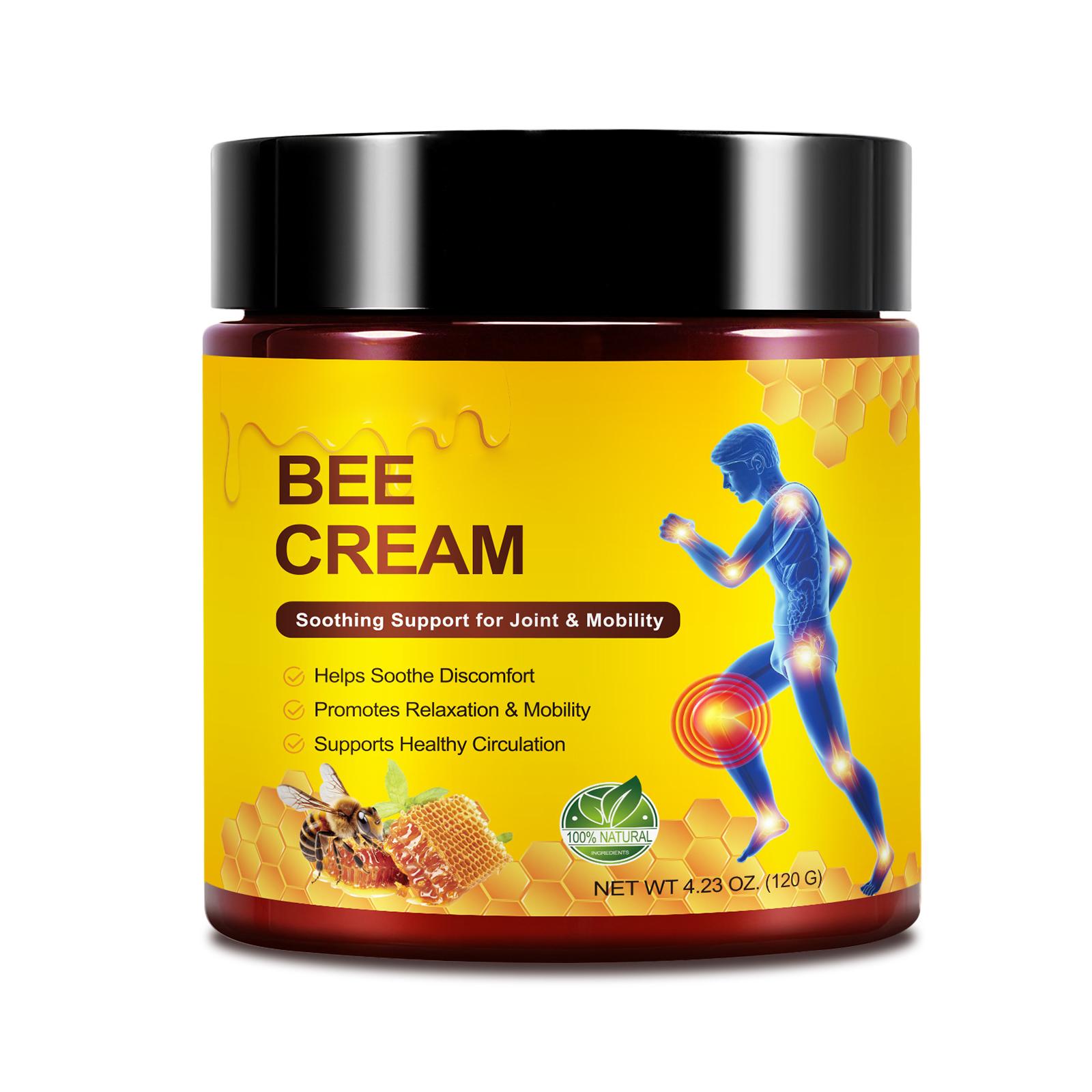 

Крем обезболивающий пчелиный от артрита 120 г, Облегчает боль в поясничных позвонках, кистях рук и суставах стоп, Крем для ухода за суставами One Size