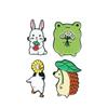 Creative Cute Animal Brooch: Rabbit & Hedgehog Cartoon Pin for Clothes & Hats