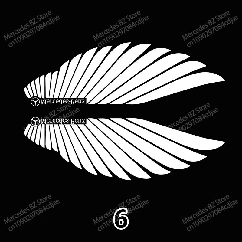 

Car Sticker 2026 New For Benz 2pcs LED Car Rearview Glass Film Ghost Shadow Projector Light For Mercedes Benz W222 W223 W205 W21
