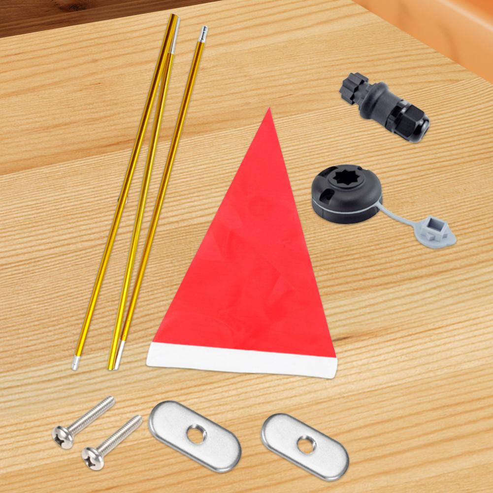 Kayak Flag Mount Kit High-Visibility Boat Flag Mount Set Canoe Safety Flag Kayak Safety Flag for Kayak Canoe Boat