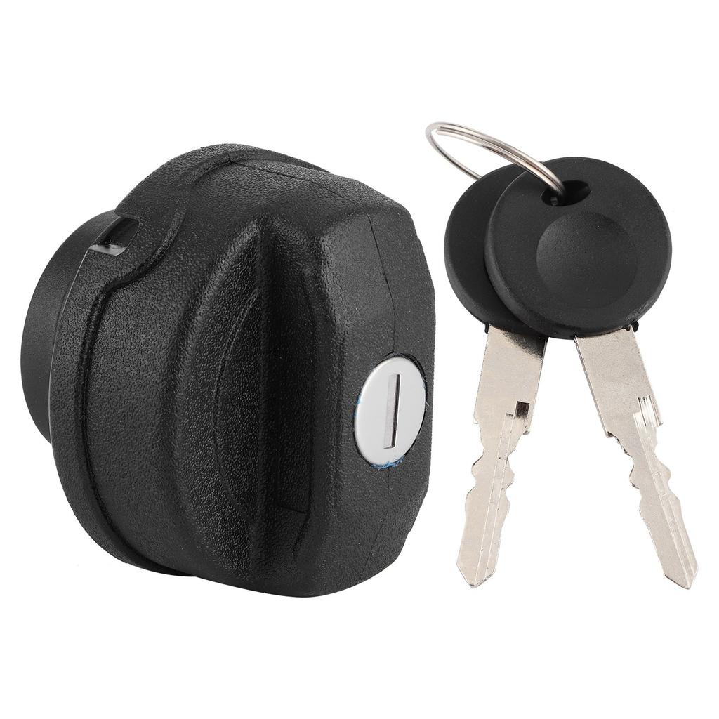 Fuel Tank Filler Cap Black ABS Petrol Locking Lid Fit for Beetle Polo Caddy with 2 Keys