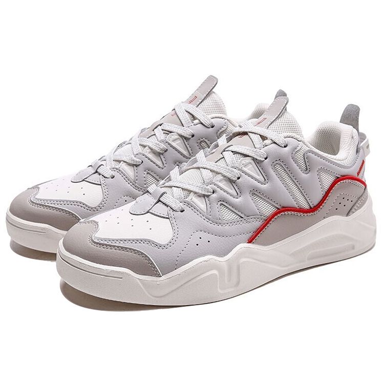 Anta Lifestyle Series Casual Low-Top Sneakers Men Sneakers Gray White 112018041-1