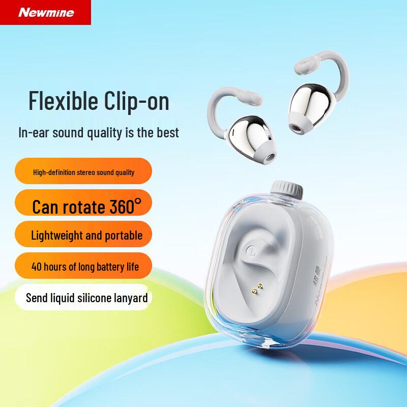 

Newmine JM47 Open-Ear Clip-on Bluetooth Headphones