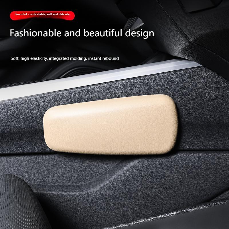 For BMW Car Handrail Cushion Soft Leather Car Knee Cushion General Car Door Handrail Cushion Comfortable Car Arm Rest Elbow