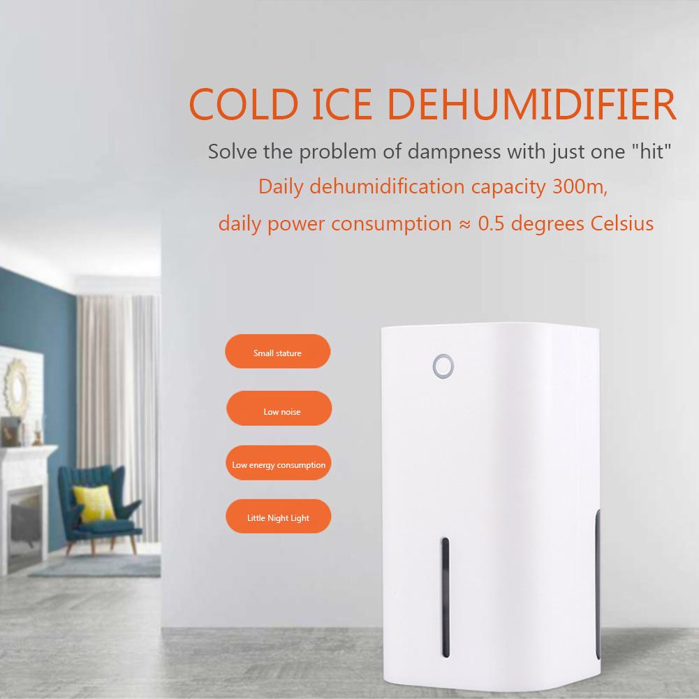Mini Air Dehumidifier Ultra Quiet Moisture Absorbent Dehumidifier Portable Moisture Absorbing Machine for Bedroom Laundry Room