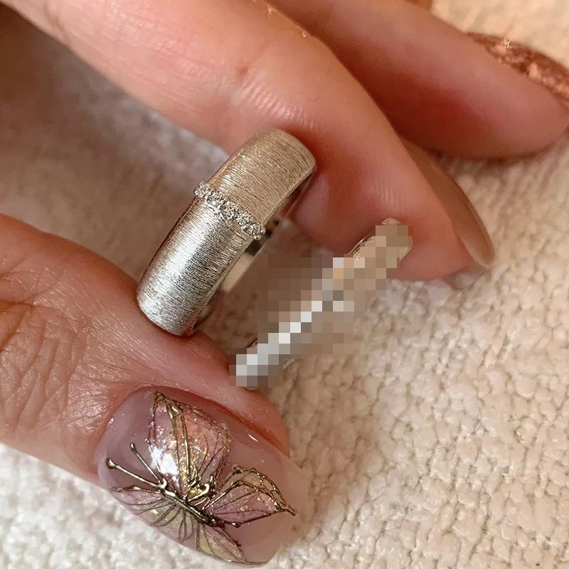 Elegante Einfache Damenringe Verstellbarer Ring Mode Leichter Luxus Seniorer Sinn Zeigefingerring Persönlichkeit Nische Design Sinn für Handschmuck