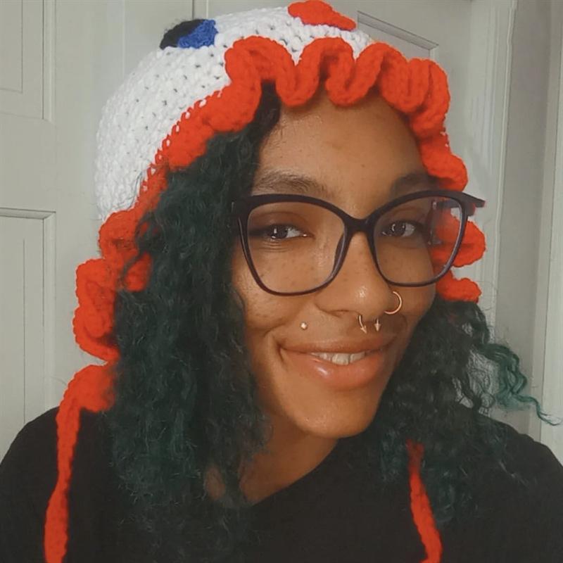 Chapeau Bonhomme en pain d'épices crocheté à la main Chapeau Bonhomme en pain d'épices de Noël