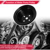 Wasserpumpen-Riemenscheibe für Chevy SBC Small Block 262 265 267 283 302 305 307 327 350 400 LWP Einrillig Lange Wasserpumpen-Riemenscheibe 1 Rille Langlebig 1 Stück