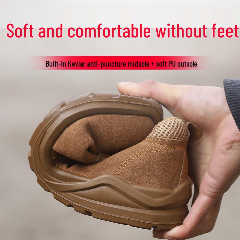 Huizumei Men's Winter Safety Boots