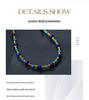 Xirui High-End Lapis Lazuli & Turquoise Beaded Choker Necklace for Girls - Personalized Design Jewelry