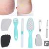 Foot File Set Callus Shaver Sandpaper Nail File Dead Skin Removal Pedicure Tool Set