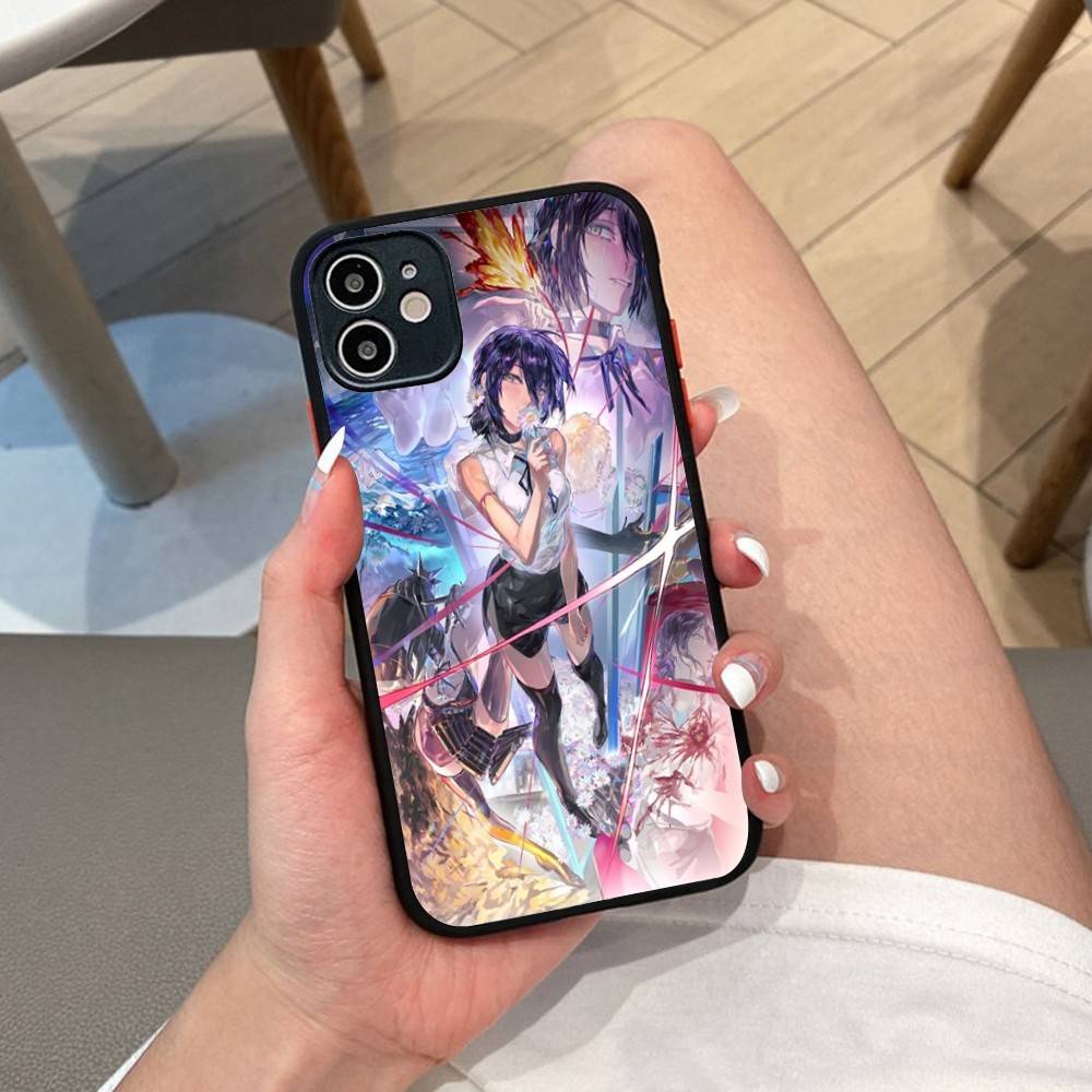 Anime Chainsaw Man Reze Arc Handyhülle Für IPhone 11 12 13 14 15 16 Pro Plus X XS MAX Mattes Bumper Stoßfeste Hülle