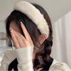 Maillard Plush Headband, Autumn Winter High-End Head Decor, Soft Facial Cleansing And Hair Styling Wide Plush Headband For Women