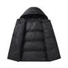 Mens Hooded Down Jacket Winter Short Puffer Coat 90% White Duck Warm Lightweight Daily Wear