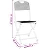 3 Piece Garden Dining Set Expanded Metal Mesh Anthracite Grey