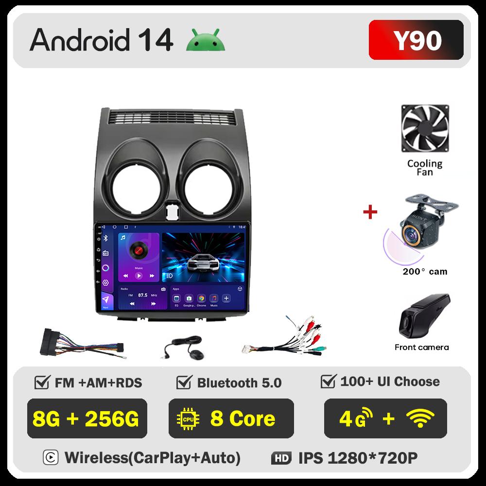 2din Android Car Radio For Nissan Qashqai J10 2006-2013 Autoradio Multimedia Player Autoradio Carplay Navigation Stereo Wifi