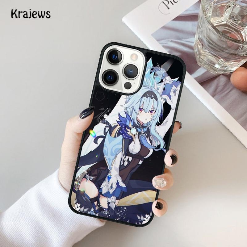 Genshin Impact Eula Game Phone Case For iPhone 17 Air 16 15 14 Ma Plus 11 12 13 Pro Ma Phone Cover coque
