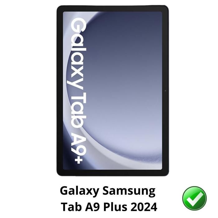 Displayschutzfolie für Samsung Galaxy Tab A9 Plus 2024 [2er-Pack] Schutzfolie aus Kunststoff, widerstandsfähig, ultradünn, Phonillico