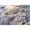 Diamond Studded Flower Denim Vest Short Sleeveless Vest Women's Loose Short Jacket Heavy Industry Technology Top New Fashion Autumn