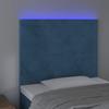 VidaXL LED Headboard Bedroom Furniture Single Bed Accessory Headboard Bed Frame Interior Dark Blue 3122178