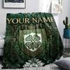 Custom Name,Celtic FC Printed Flannel Blanket, soft throw for bedroom sofa, washable, Christmas present, great gift.