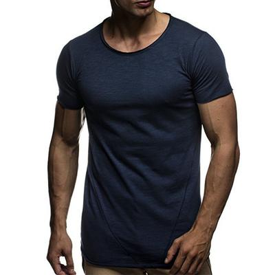 New Men's Casual Fashion Stitching T-Shirt Men's Summer Casual Sports Short Sleeve T-Shirt