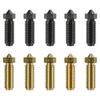 For Anycubic Kobra 3 Hotend Nozzle 0.2 0.4 0.6 0.8 1.0mm Hardened Steel Brass Nozzle For Anycubic Kobra 3 Combo Spare Parts