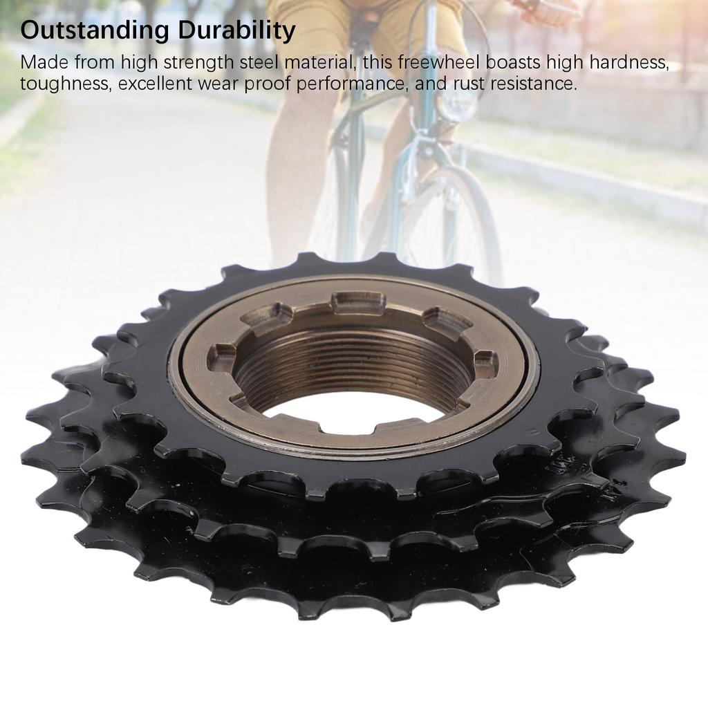 3 Speed Freewheel Steel 18 21 24T Cycle Freewheel Cycling Replacement Part for Spin Hub Accessory