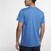 Nike T Shirts Men's Peace Blue Crew Neck Moderate AQ9920-402
