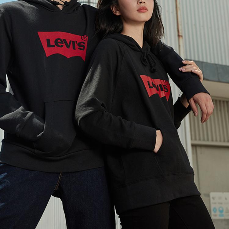 Levi's Men's Graphic Pullover Hoodie Black 19622-0005