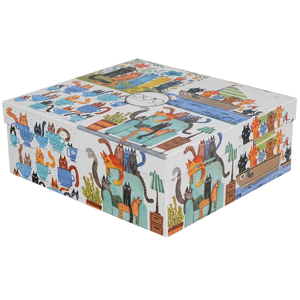 Set 4 Tazze Mondo dei Gatti 4X 360 Ml