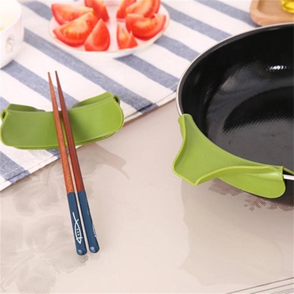 Kuchyňské hrnce pánve silikonový kulatý okraj deflektor trychtýř polévka voda odváděcí ústí kuchyňské potřeby