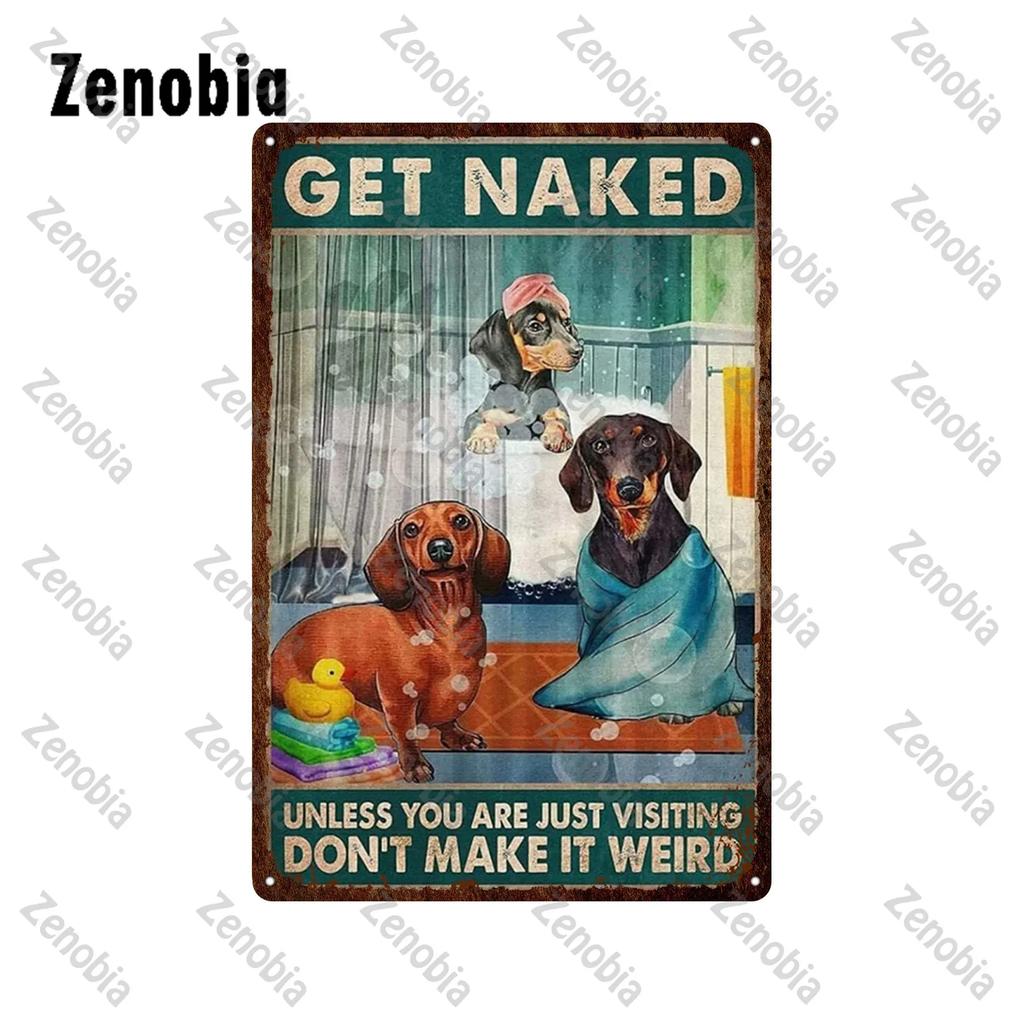Animal Pet Black Cat Metal Poster Funny Vintage Plaque Metal Signs Tin Signs Cat Sitting On Toilet Tin Plate for Bathroom Decor