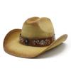 New Spring And Summer Men'S And Women'S Western Denim Straw Straw Hat Shading Knight Hat Sun Hat Zcm-98