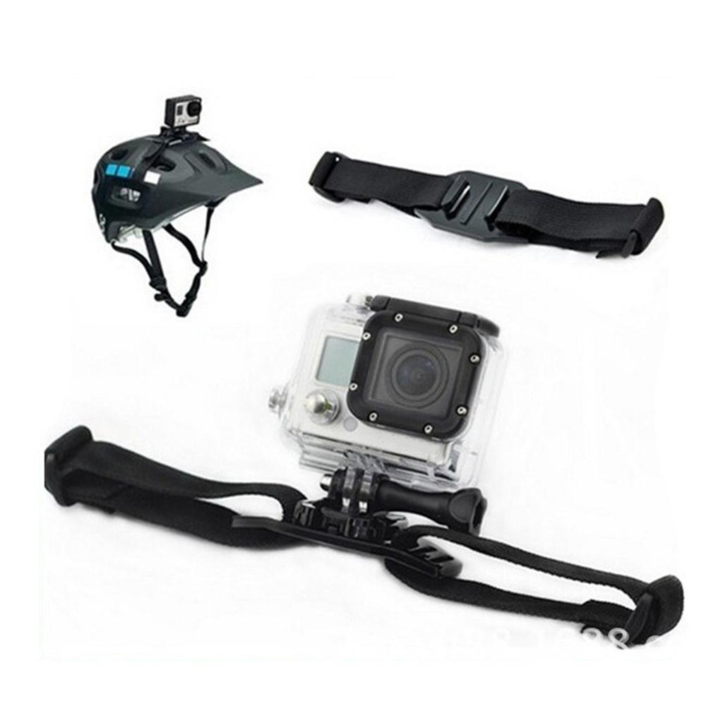 Bicycle Helmet Strap Mount Holder For GoPro Hero 13 12 11 10 9 8 Insta360 SJCAM SJ4000 AKASO DJI Osmo Action Camera Accessories