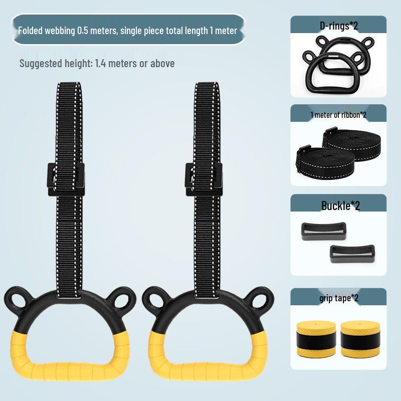 Children's Gymnastic Rings for Indoor Training and Growth Aid