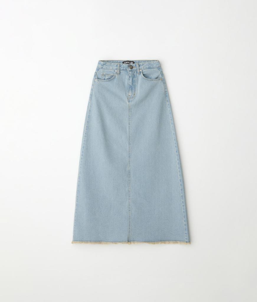 ESEELMI Long Denim Skirt