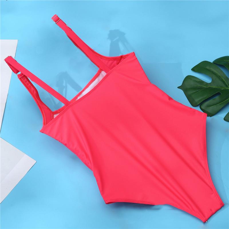 Sexy Slim Fit One Piece Large Size Swimwear Push Up Women Plus Size Swimsuit Closed Bodysuit Female Bathing Suit Pool Beachwear