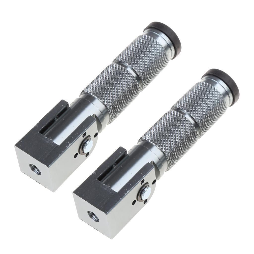 1 Pair Front Rear Footrest Pedal Motorcycle 90° Fixed Folding Footpegs Modification Accessories M10 Motorcycle Foot Peg