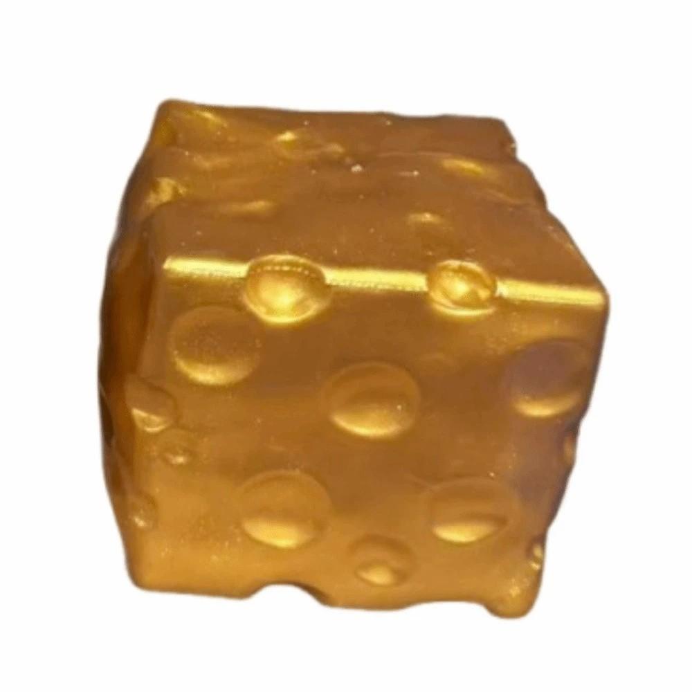 Super Soft Cheese Squeezed Cube Realistic Cheese Stress Ball  Office Desk Toy