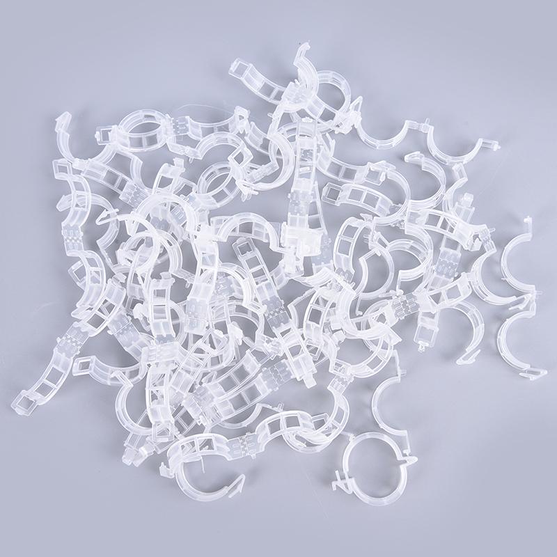 50/100pcs Plastic Plant Support Clips Clamps Garden Greenhouse Vegetables Clips Garden Tool