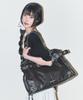 Illigo Belted Square Tote Bag Black