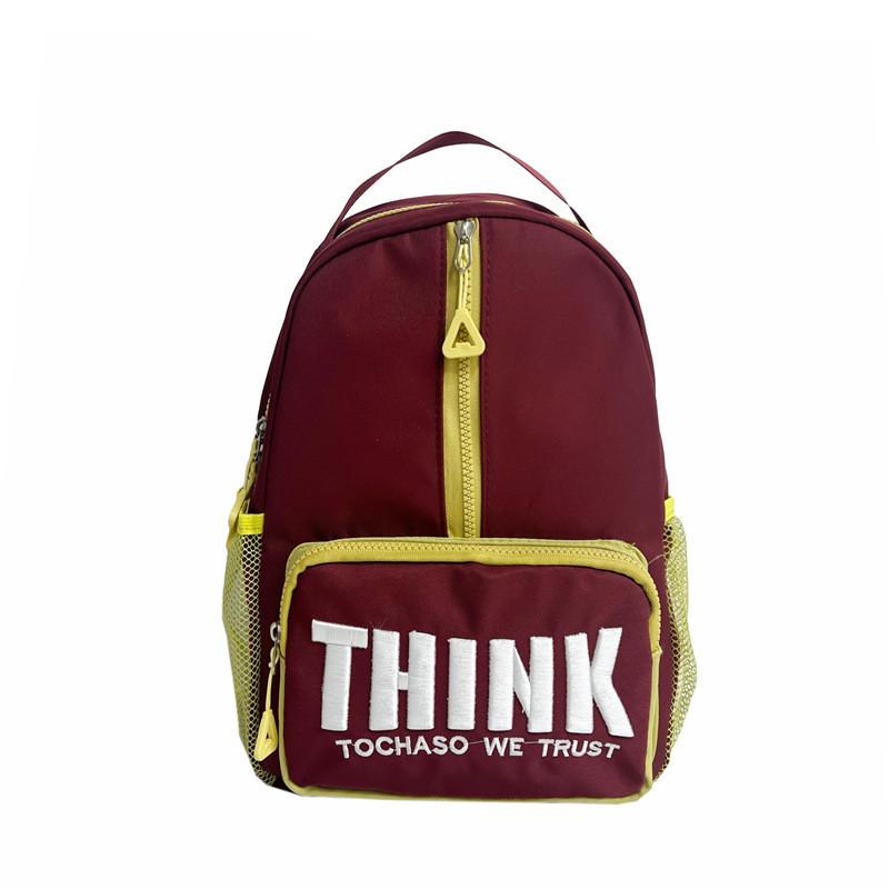 Fashionable Unisex Toddler Backpack With Letter Design Perfect For Everyday Adventures вино красного
