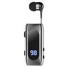 K55 Bluetooth-сумісна гарнітура з кліпсою на комір, вібраційним нагадуванням про виклик, телескопічним кабелем, міні-вкладиші, спортивні бездротові навушники для водіння