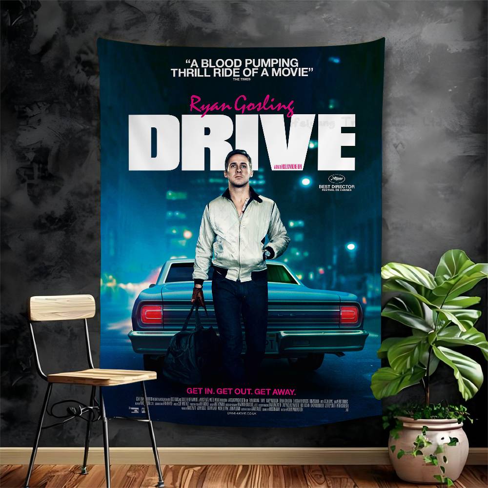 

Drama Movie Drive Ryan Gosling Colorful Tapestry Wall Hanging Hanging Tarot Hippie Wall Rugs Dorm Wall Art Decor 74x94cm(29x37in)