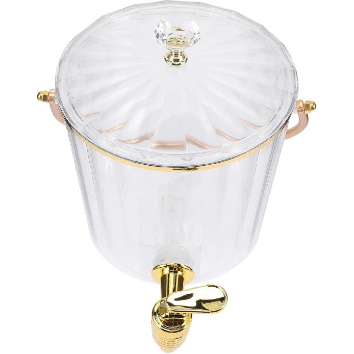 Ciieeo Drink Dispenser with Faucet Portable Beverage Container for Parties Juice Dispenser with Lid for Home and Outdoor Events Easy to Use and