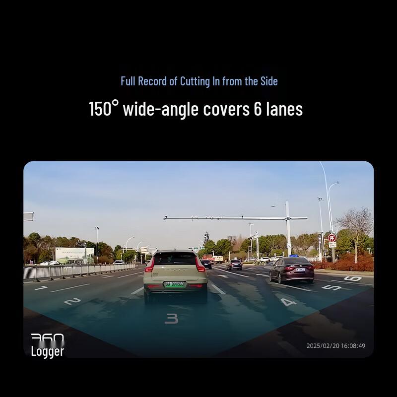 360 G300 4K UHD Dash Cam with Starlight Night Vision (CN version)